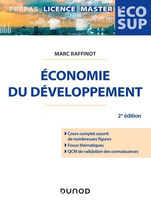 cover image of Economie du développement--2e éd.